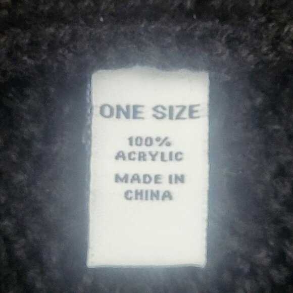 Charter Club ~ Sz OSFA ~ Black Poncho ~ Excellent Condition - Picture 7 of 8